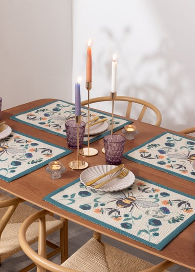 furn. Wild Garden Set Of 4 Table Placemats (46 x 36cm)