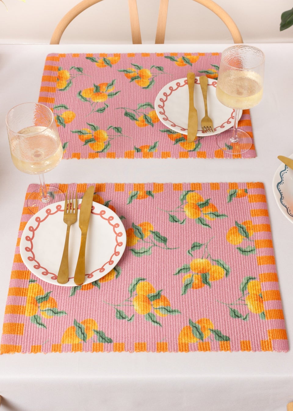 furn. Oranges Set Of 4 Table Placemats (46 x 36cm)