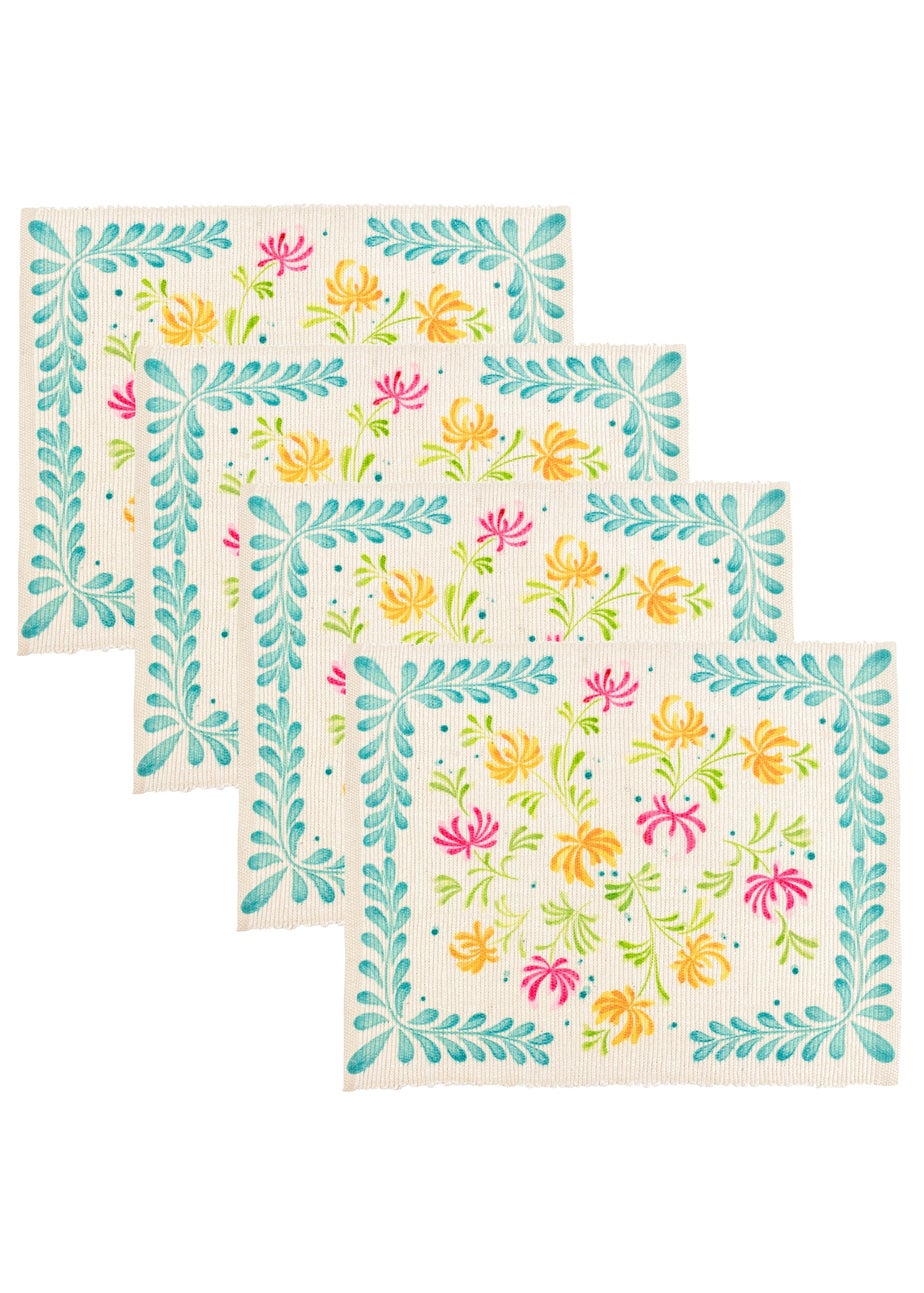 furn. Honeysuckle Set Of 4 Table Placemats (46 x 36cm)