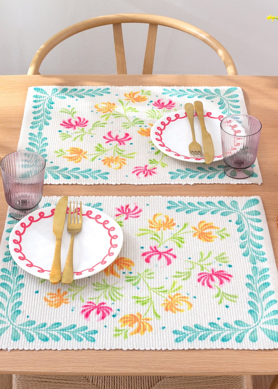 furn. Honeysuckle Set Of 4 Table Placemats (46 x 36cm)