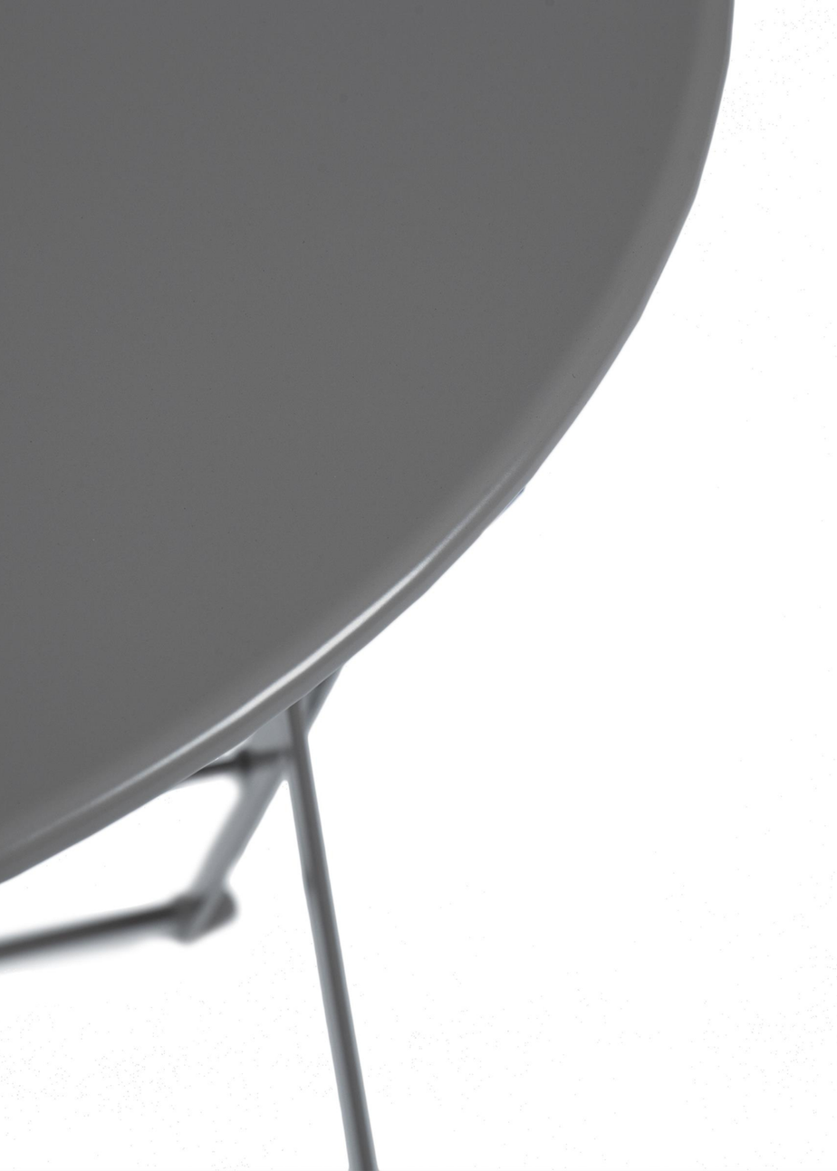 Charles Bentley Folding Metal Dark Grey Bistro Set for Patio or Garden (2 Seater)