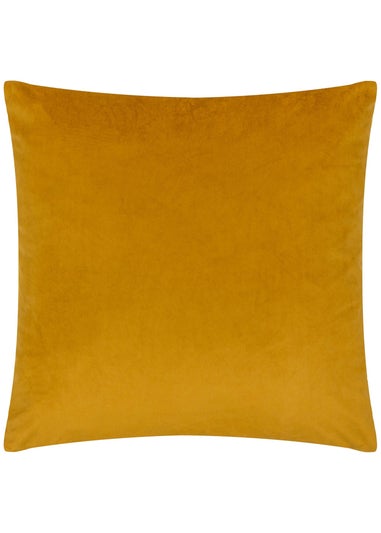 Paoletti Bardot Geometric Jacquard Filled Cushion (50 x 50 x 8cm) Gold/Blue