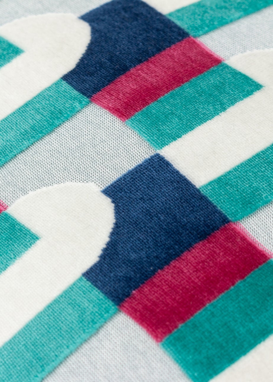 Paoletti Keela Cut Velvet Filled Cushion (35 x 50 x 8 cm)