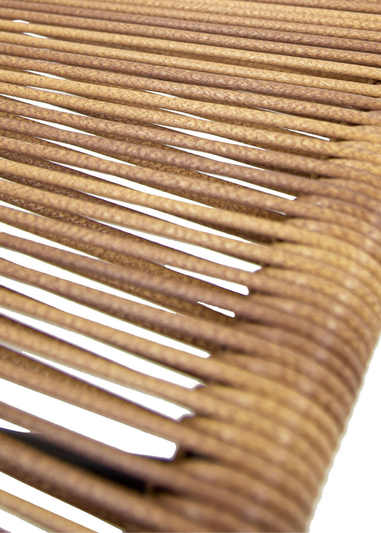 Charles Bentley Zanzibar Sun Lounger Bed Natural Sunbed Seat Garden Rattan (H76 x L59 X W161cm)