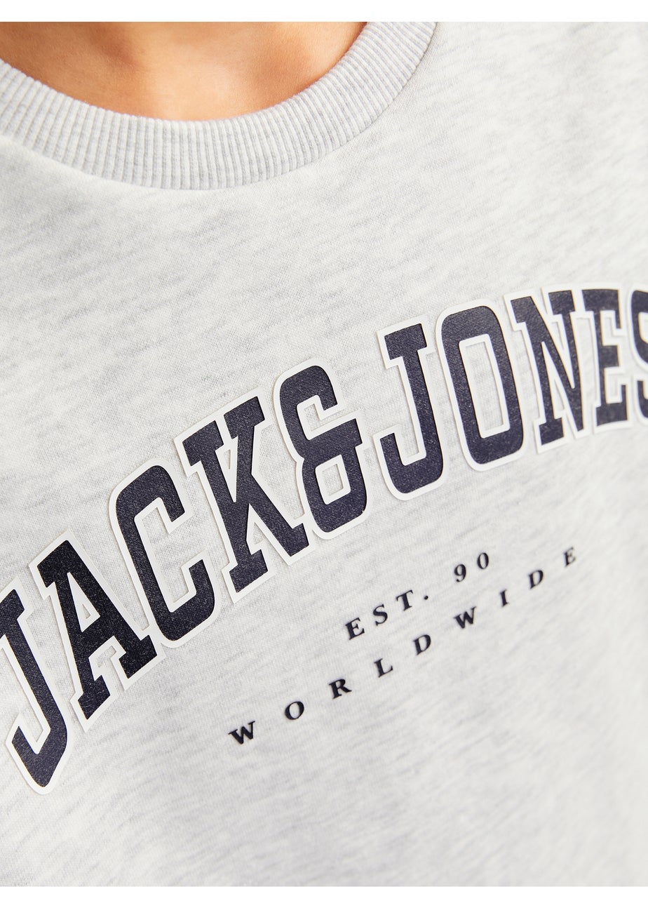 Jack & Jones Kids Grey Varsity Sweatshirt (8-16yrs)