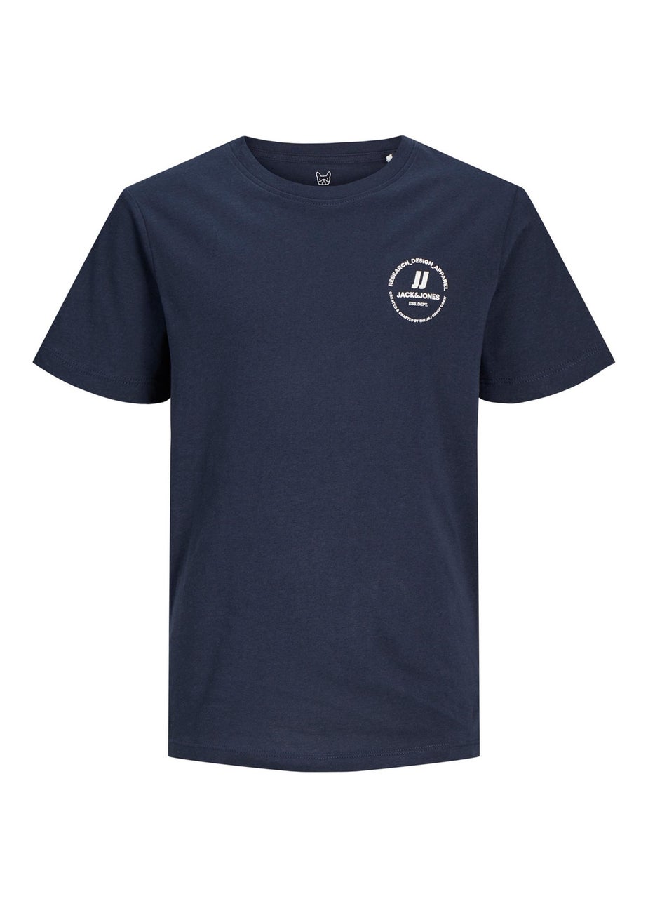 Jack & Jones Kids Navy Logo T-Shirt (8-16yrs)
