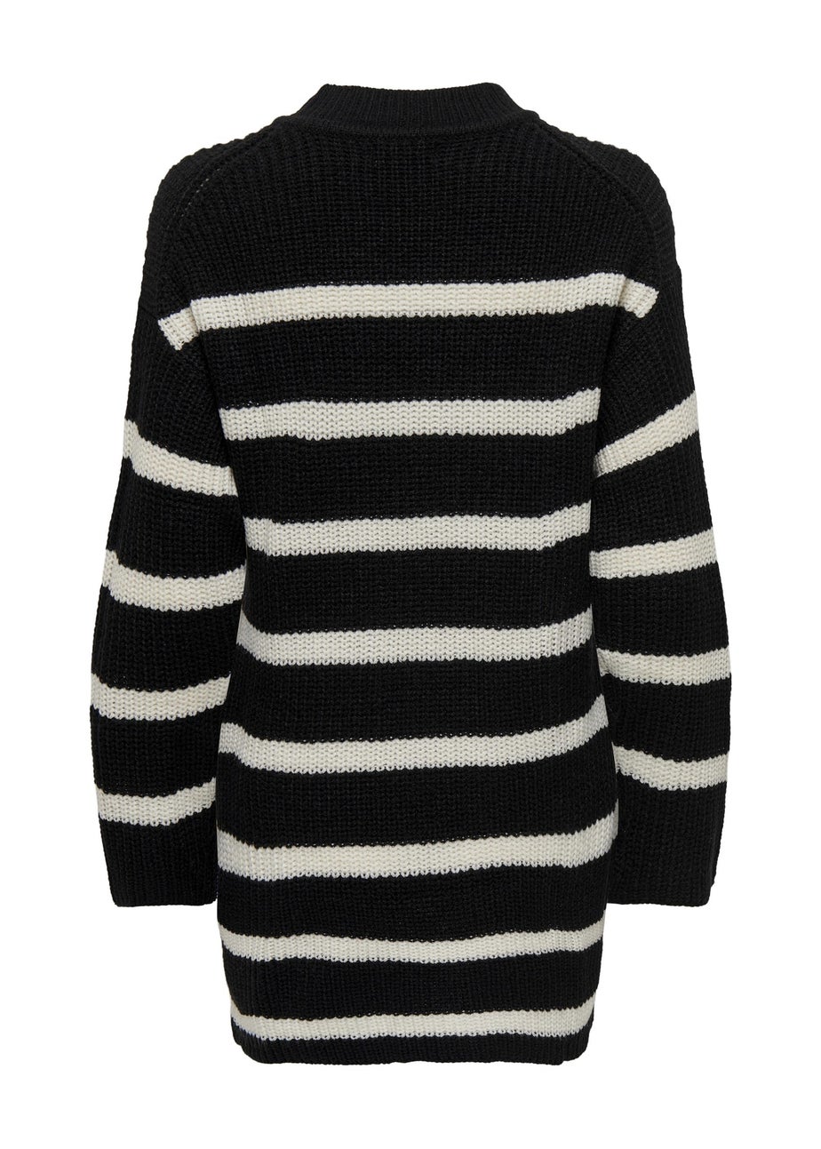 JDY Black Stripe Jumper Dress