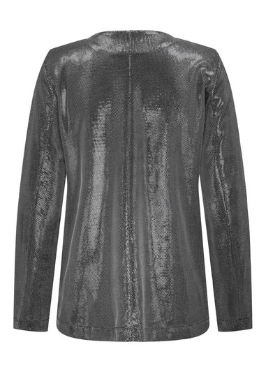 JDY Silver Glitter Blazer