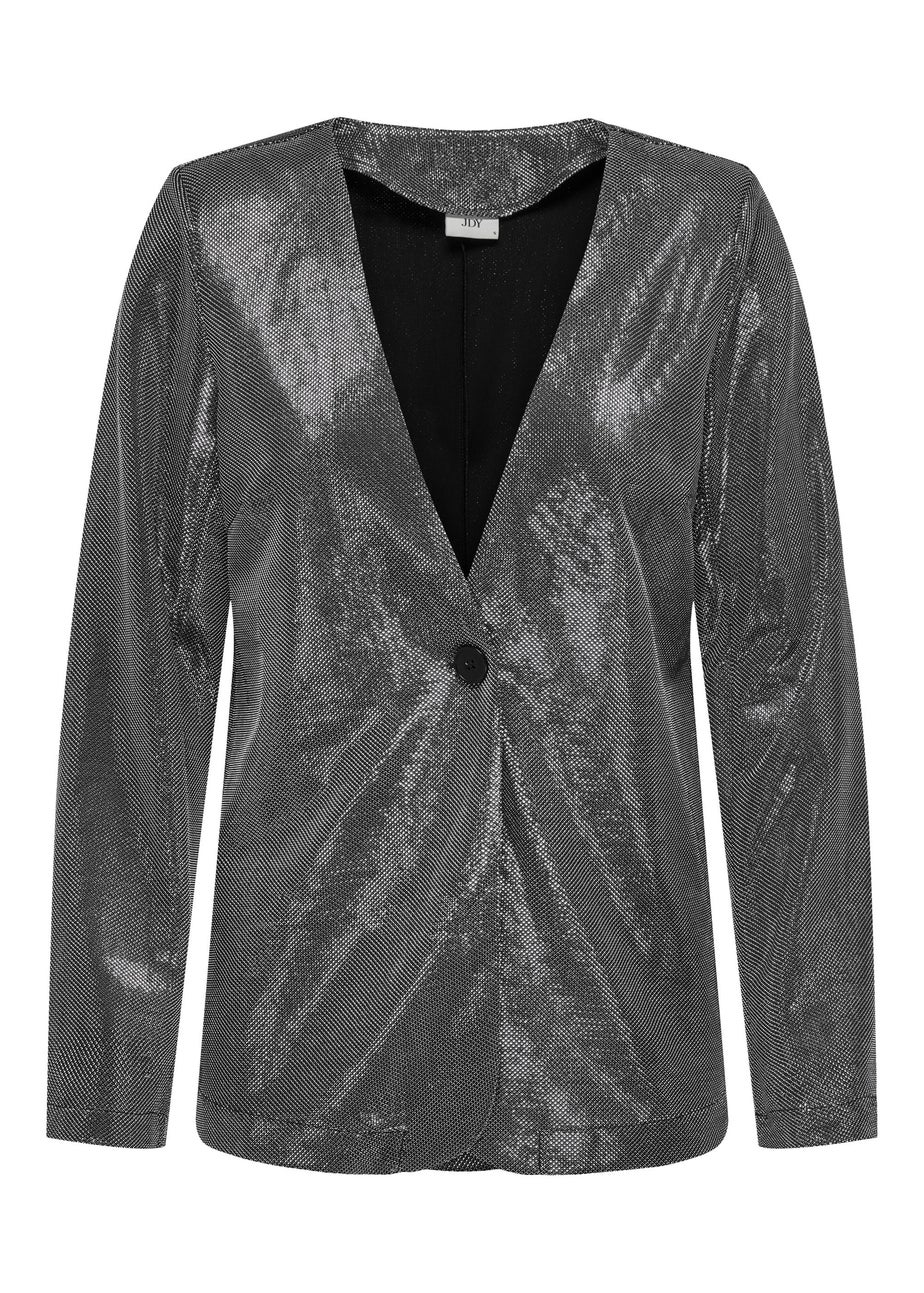 JDY Silver Glitter Blazer
