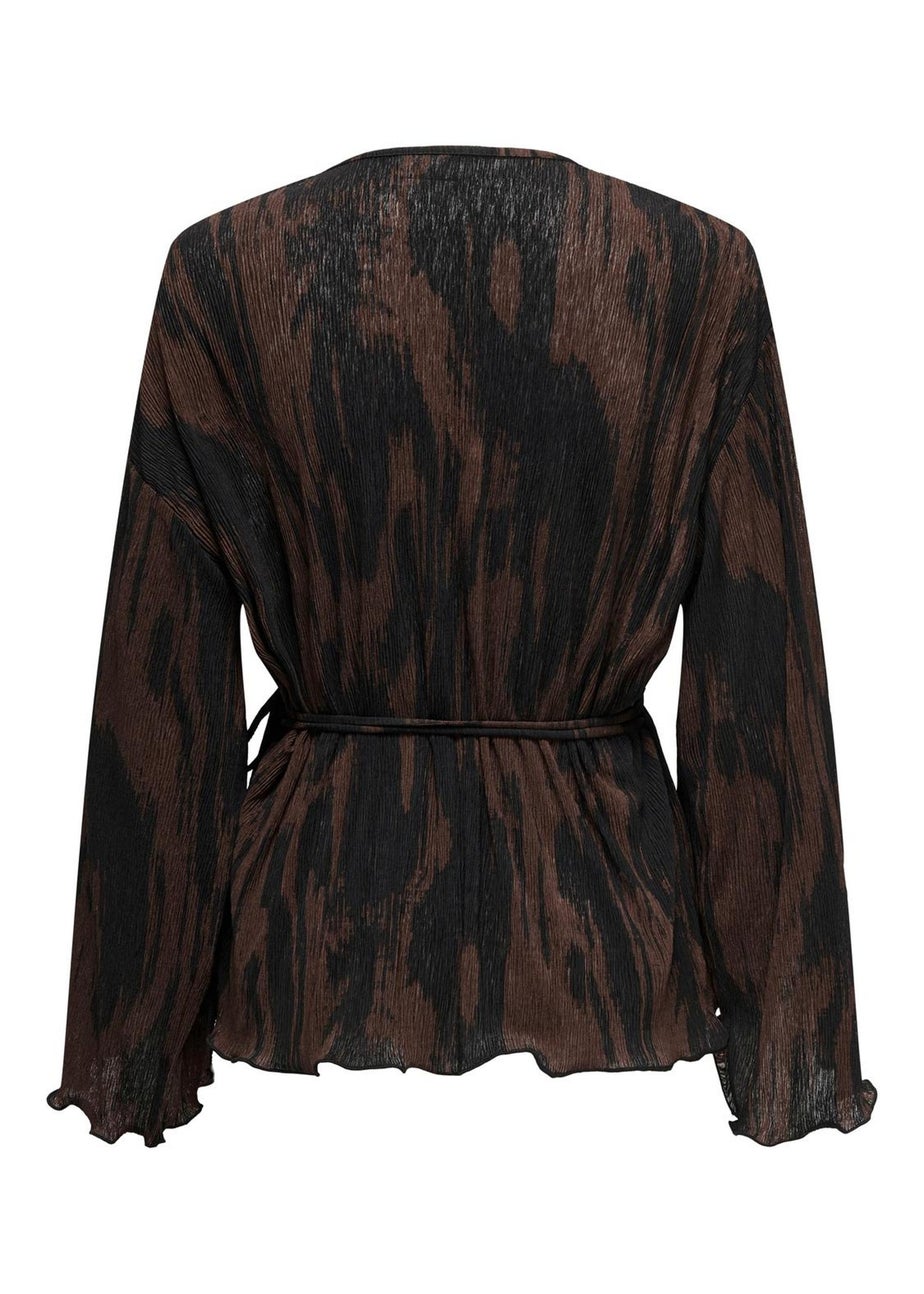 JDY Black Wrap Blouse
