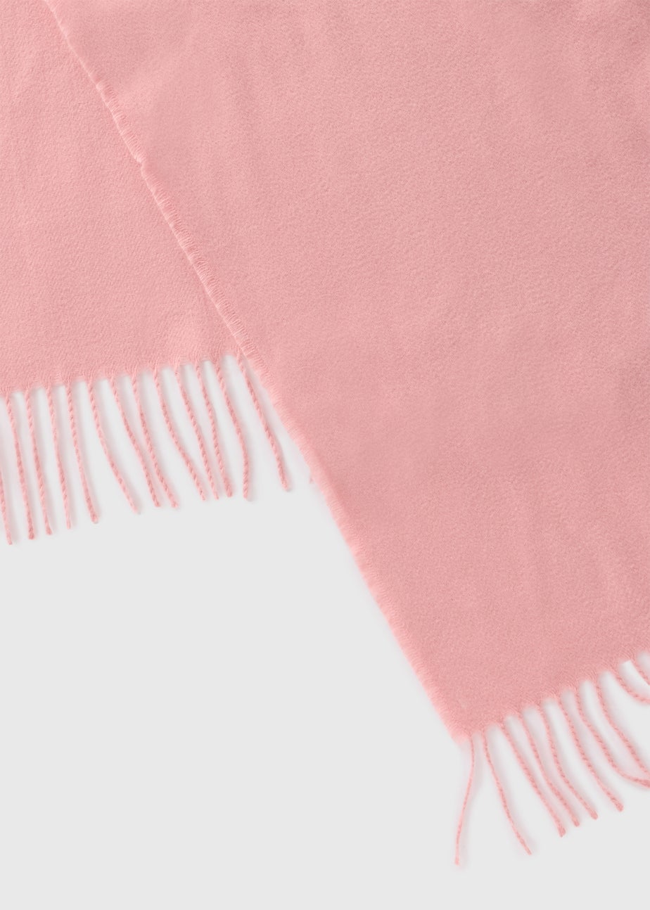 Pink Tassel Scarf