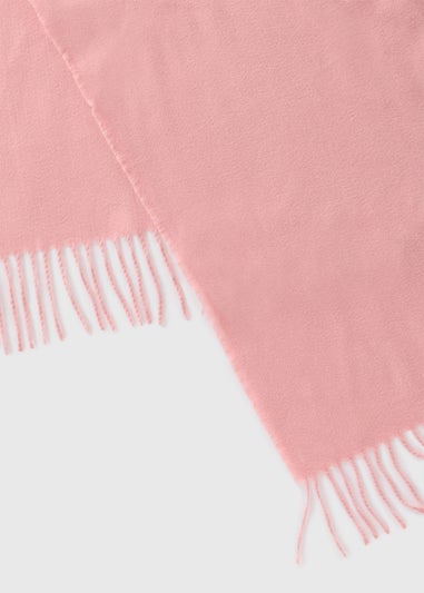Pink Tassel Scarf
