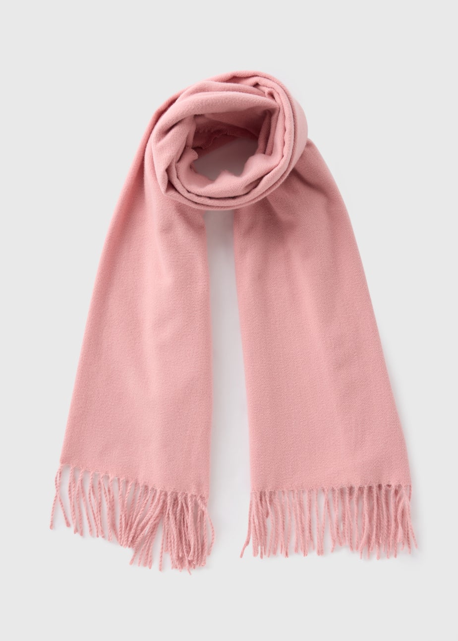 Pink Tassel Scarf