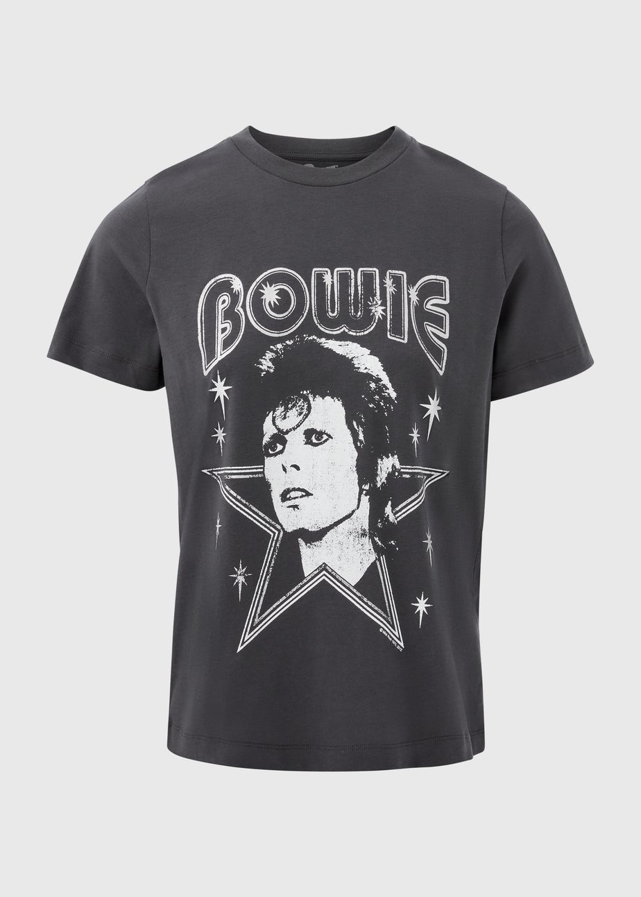David Bowie Grey Bowie Graphic T-Shirt