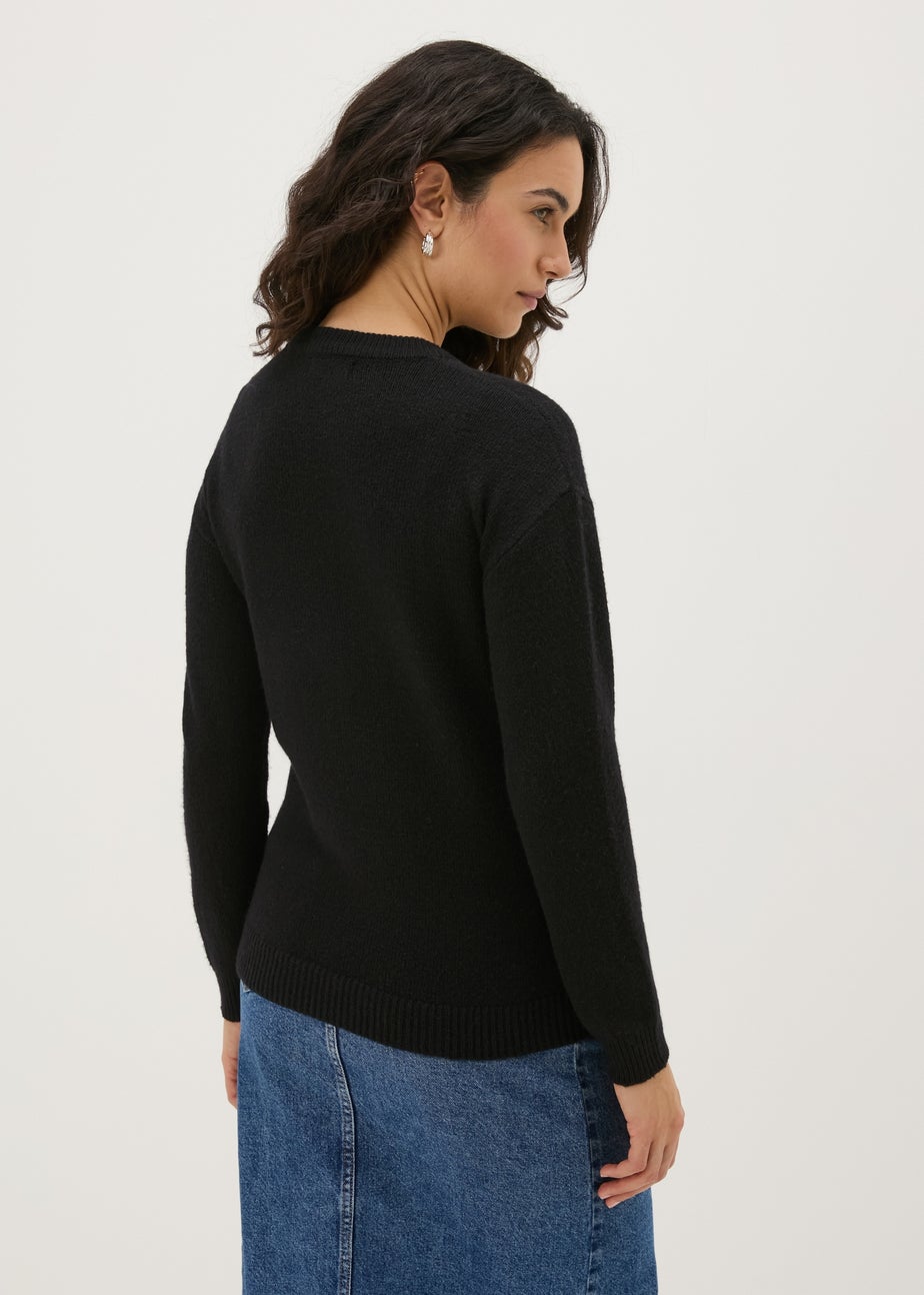 Black Sequin Christmas Jumper