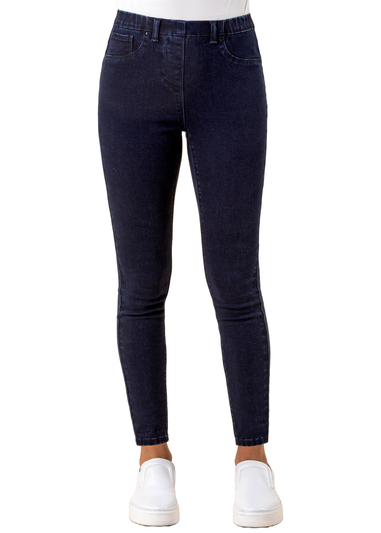 Roman Indigo Ultimate Stretch Elastic Waist Jegging 29"