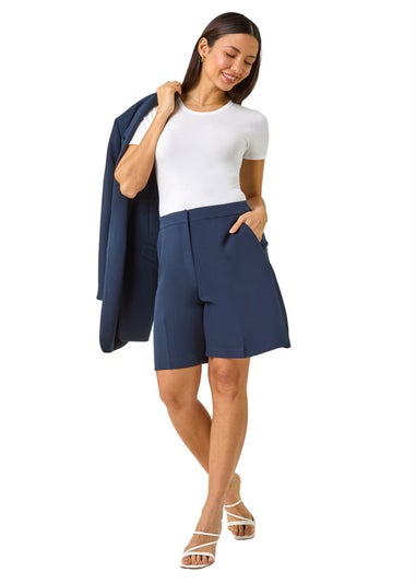 Roman Navy Tailored Bermuda Shorts