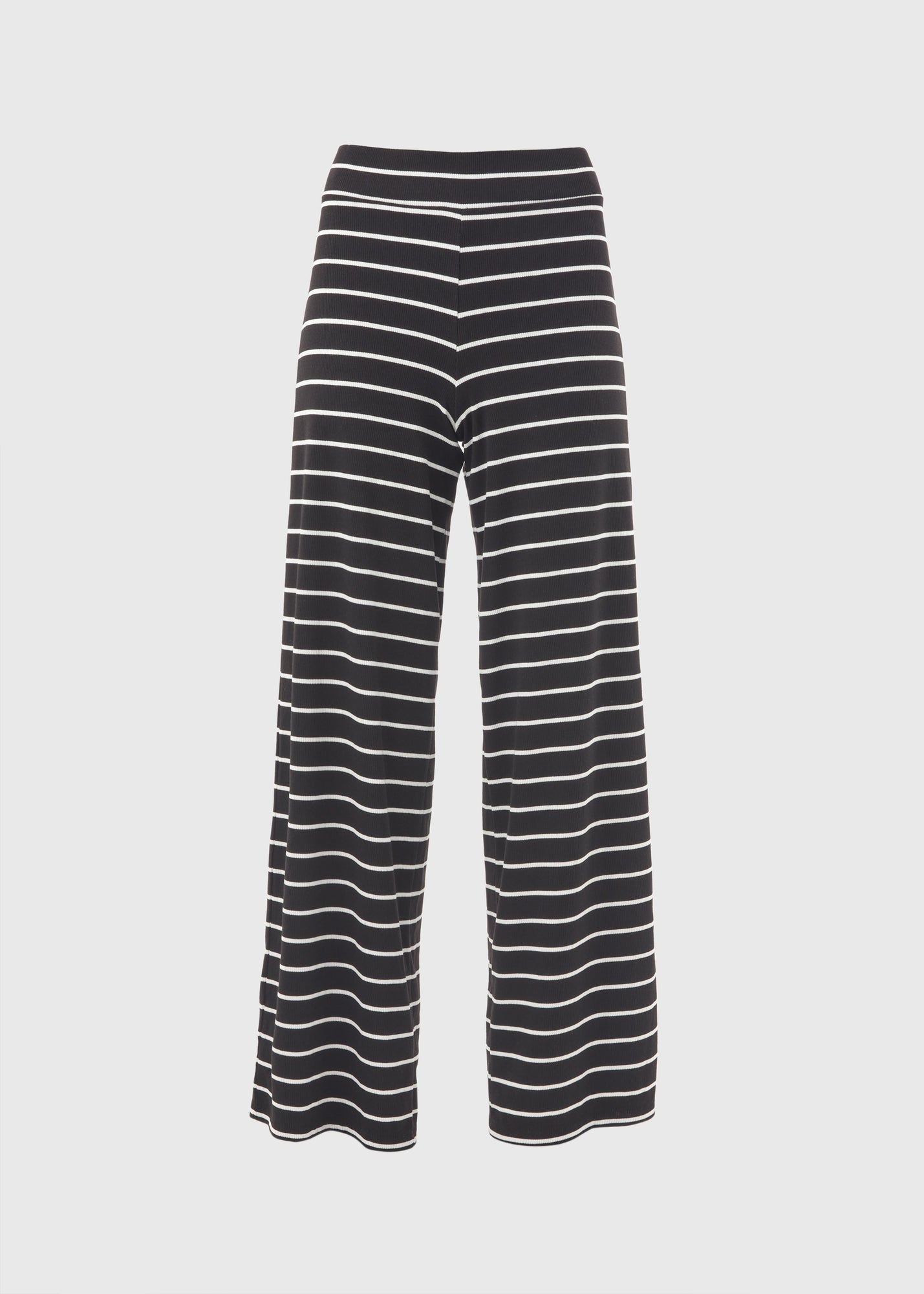 Black Stripe Wide Leg Co Ord Trousers - Matalan