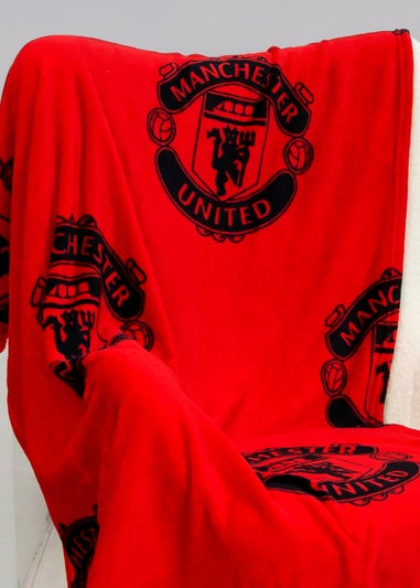 Manchester United FC Classic Fleece Throw (100 x 150cm)