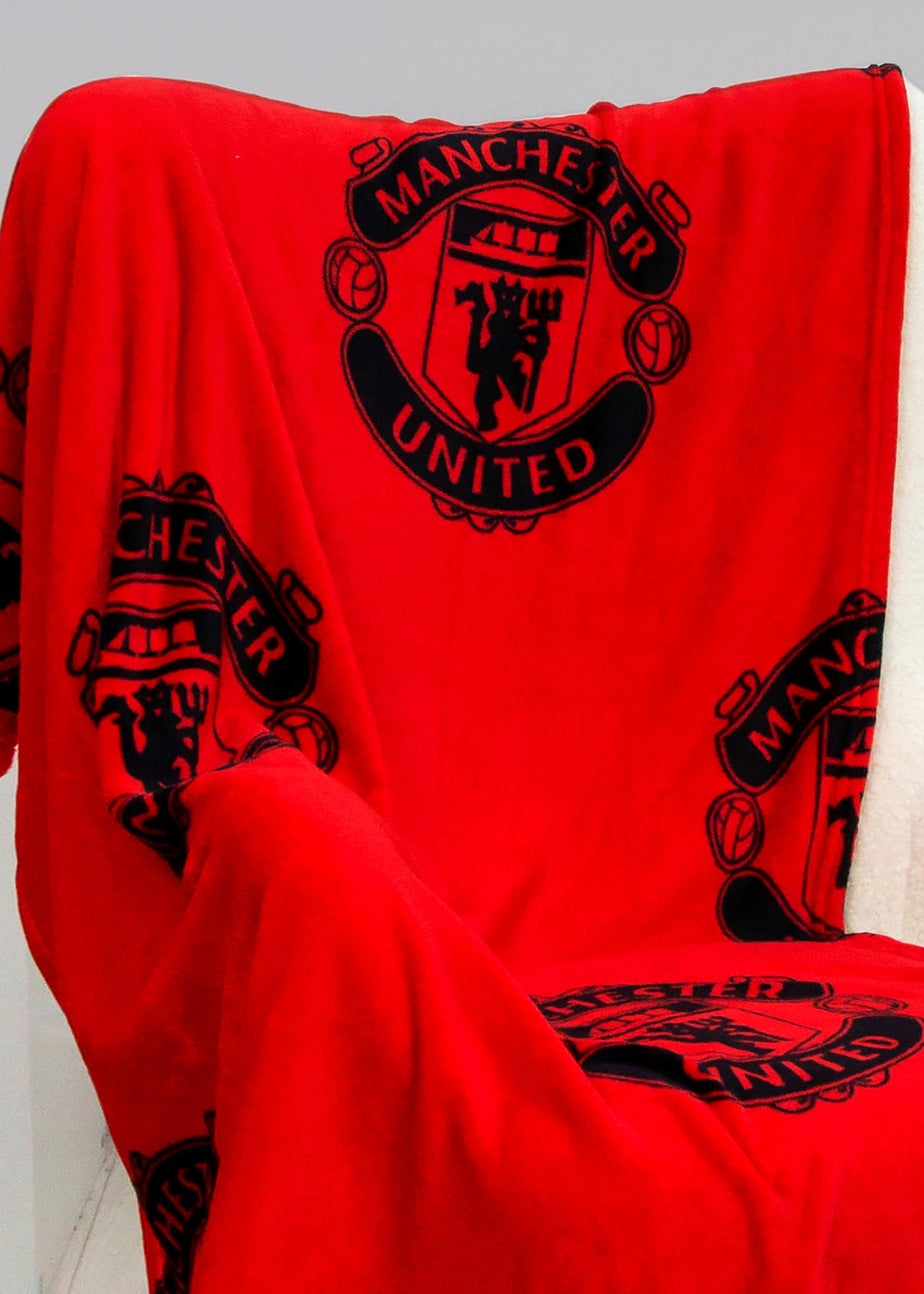 Manchester United FC Classic Fleece Throw (100 x 150cm)