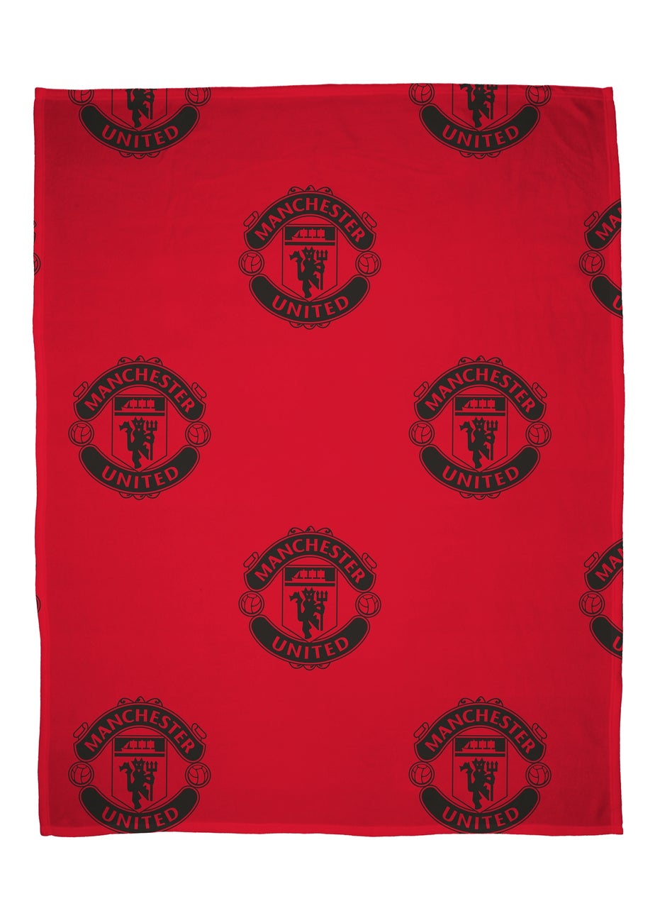Manchester United FC Classic Fleece Throw (100 x 150cm)
