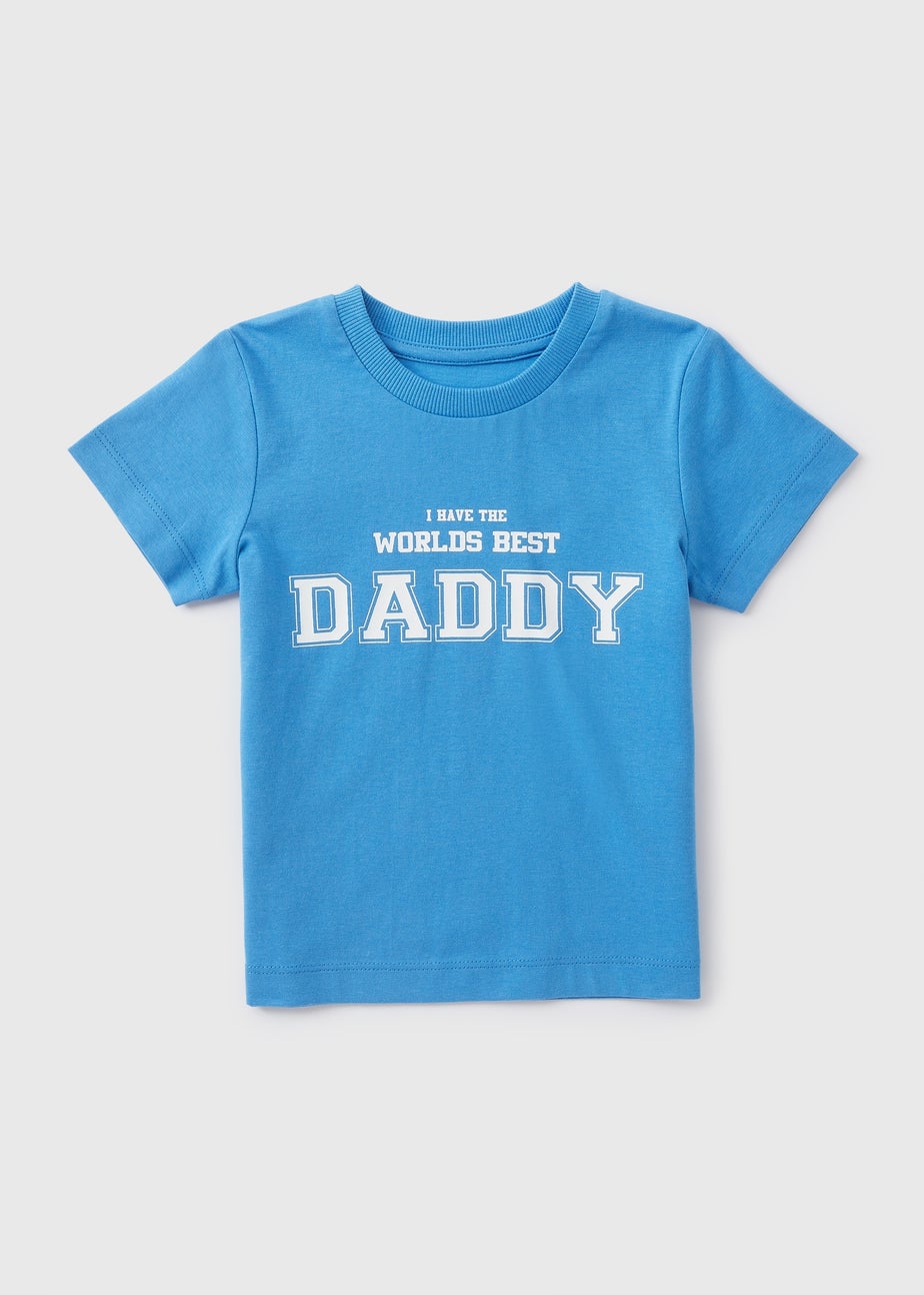 Boys Blue Worlds Best Daddy T-Shirt (1-7yrs)