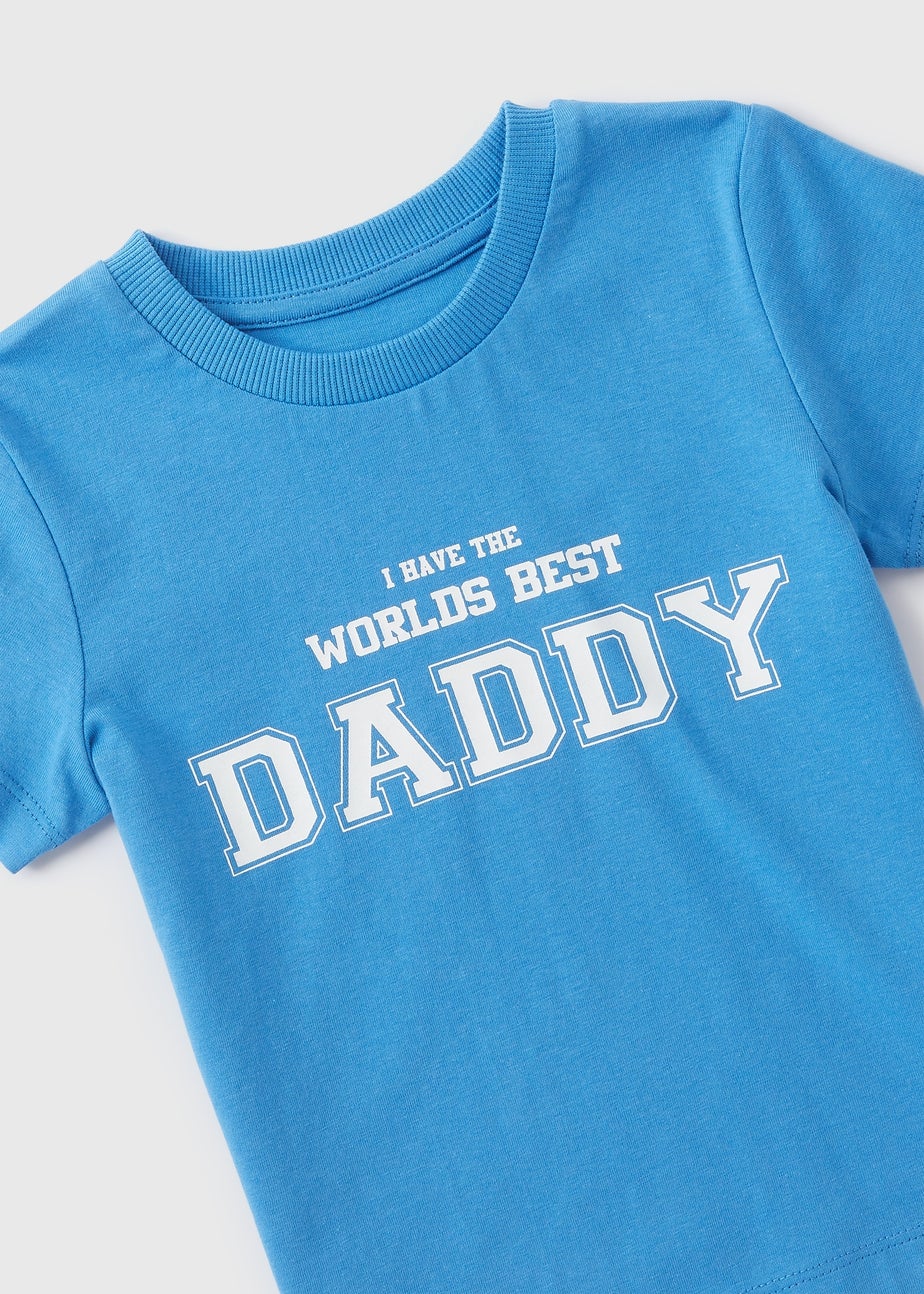Boys Blue Worlds Best Daddy T-Shirt (1-7yrs)