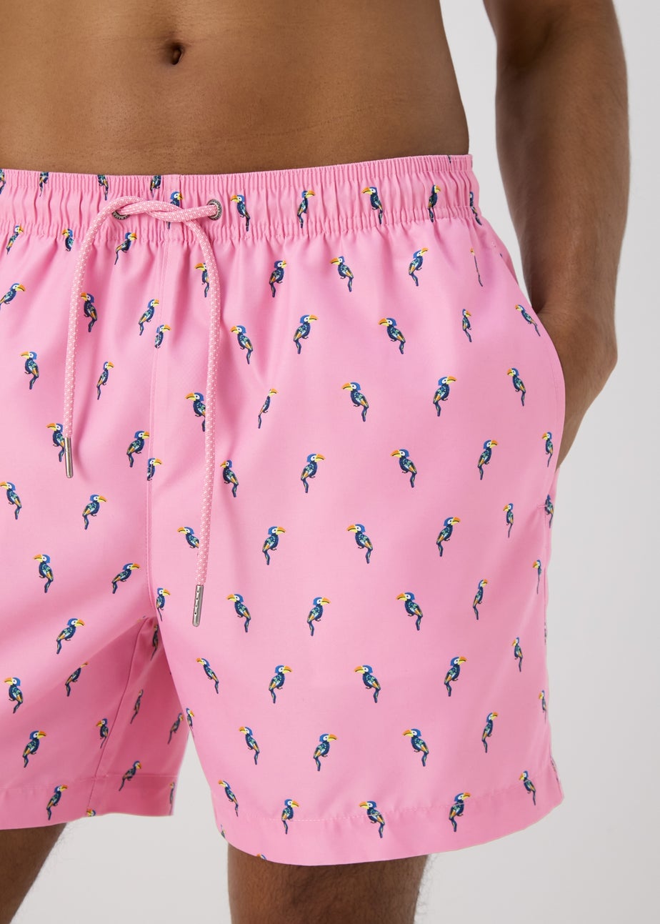 Pink Toucan Swim Shorts