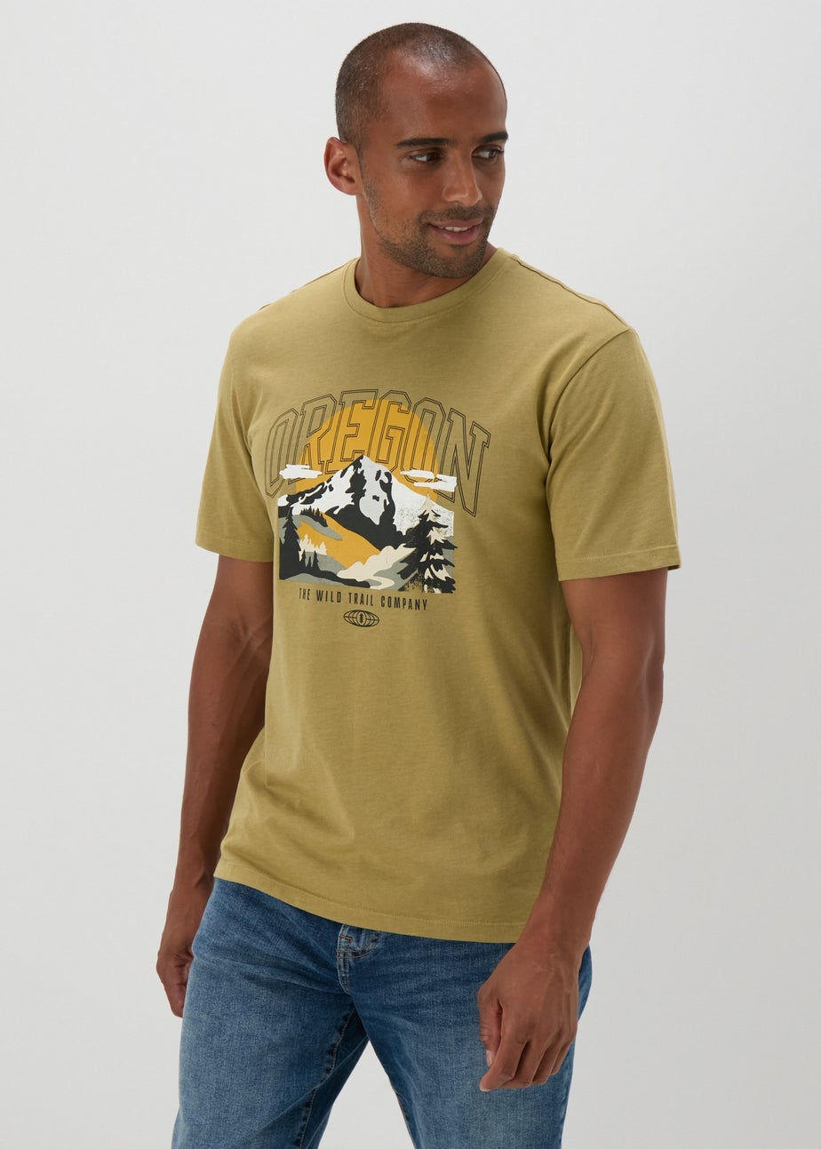 Khaki Oregon T-Shirt