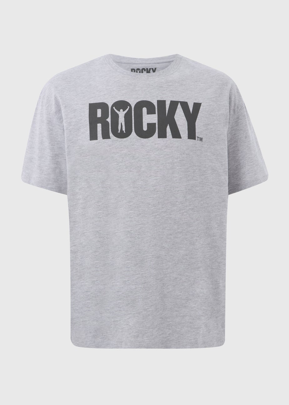 Rocky Grey Slogan T-Shirt