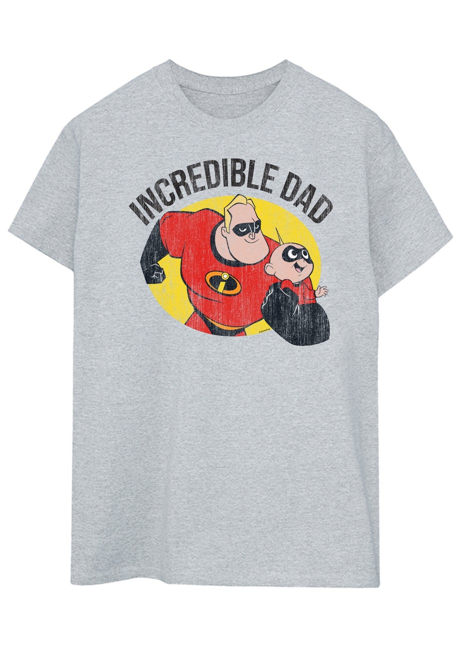 Disney Grey The Incredibles Incredible Dad Men Heather T-Shirt