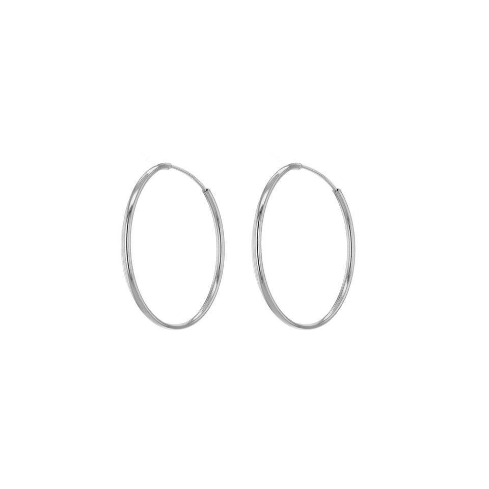 Golden Moments Sterling Silver Endless Hoops (20mm)
