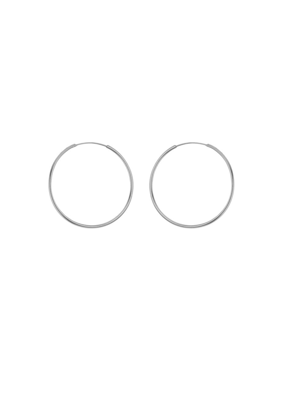 Golden Moments Sterling Silver Endless Hoops (20mm)