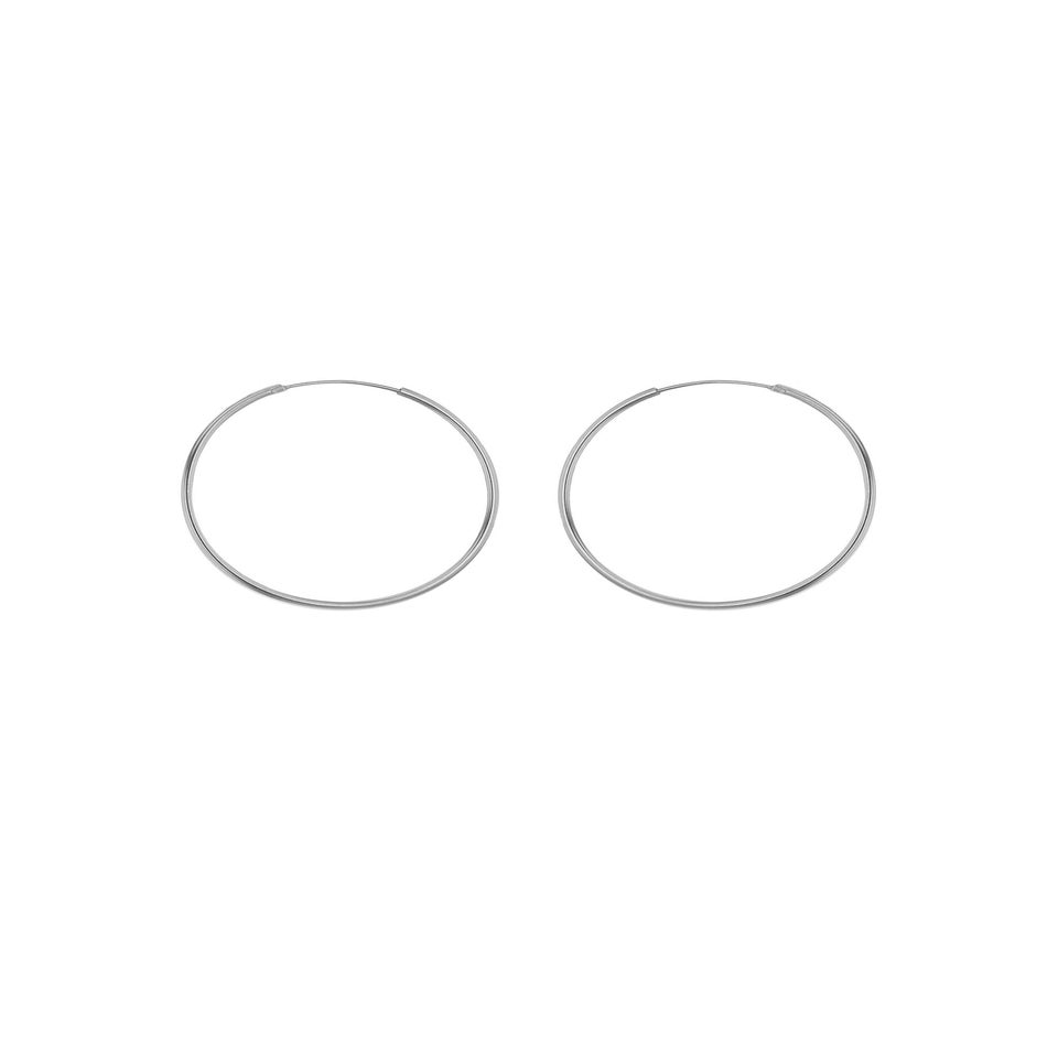 Golden Moments Sterling Silver Endless Hoops (20mm)