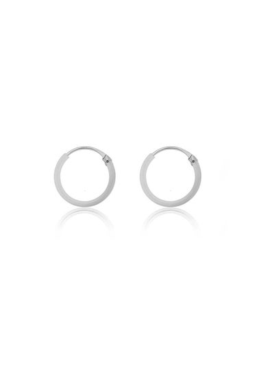 Golden Moments Sterling Silver Endless Hoops (12mm)