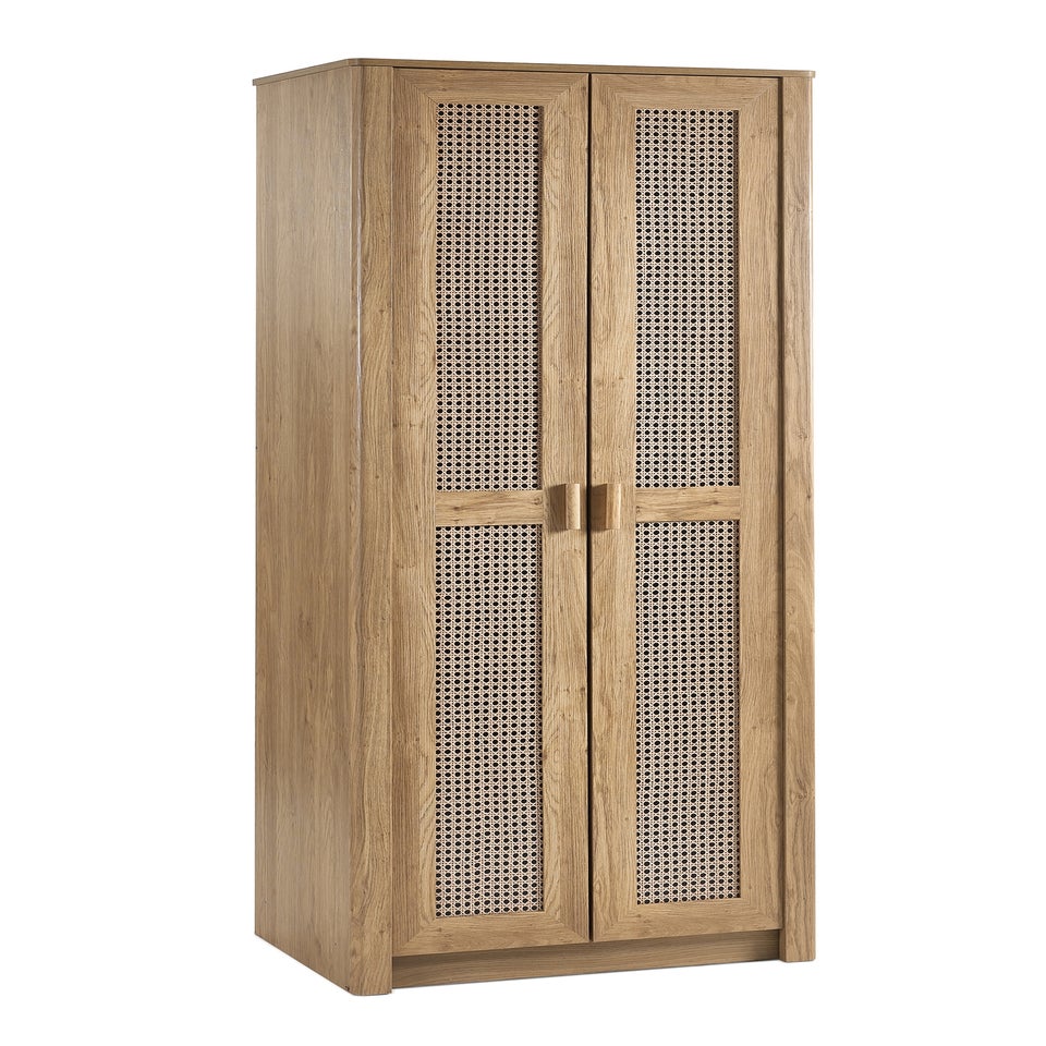 Julian Bowen Brown Sydney 2 Door Wardrobe (202 x 88 x 55cm)