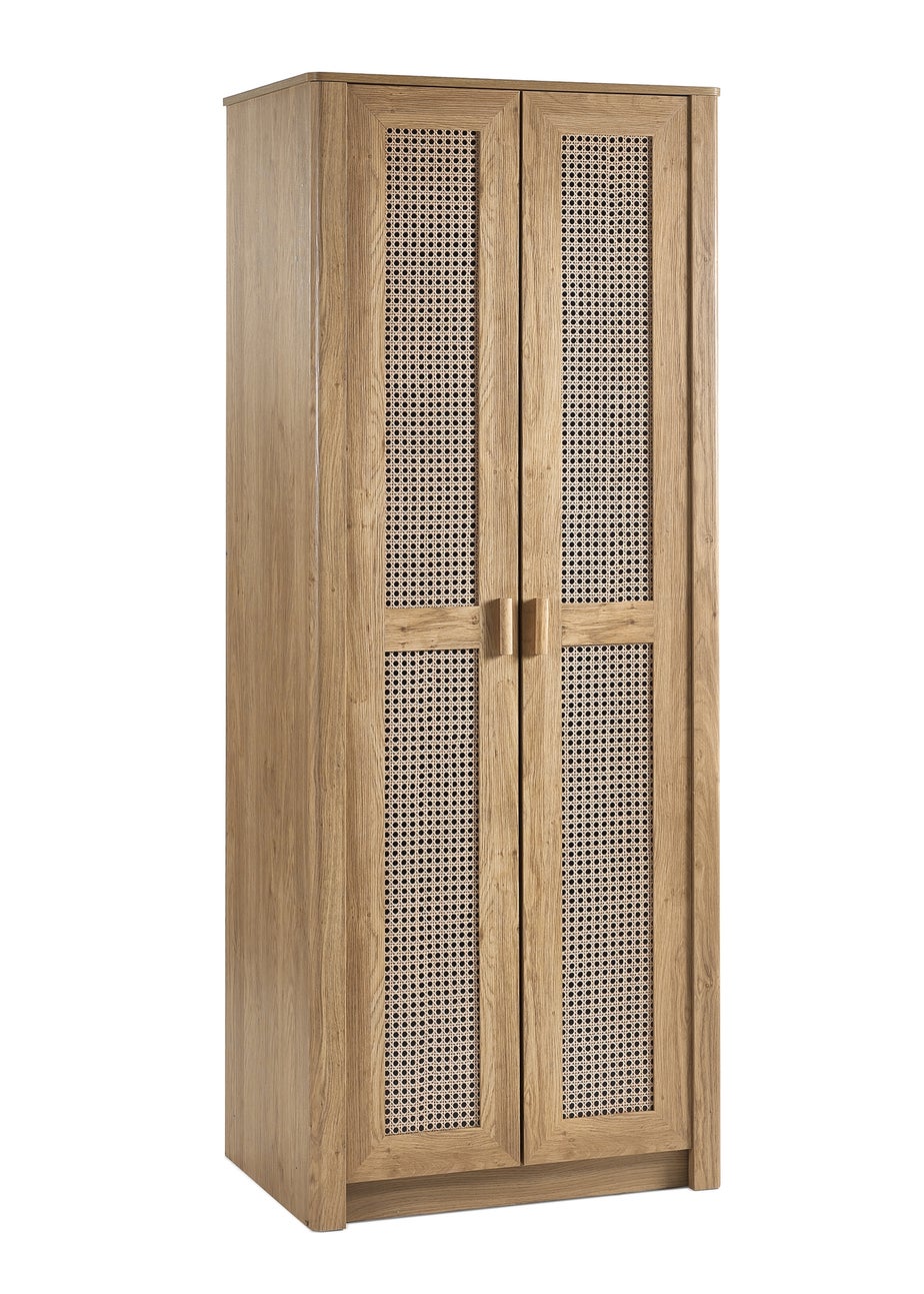 Julian Bowen Brown Sydney 2 Door Wardrobe (202 x 88 x 55cm)