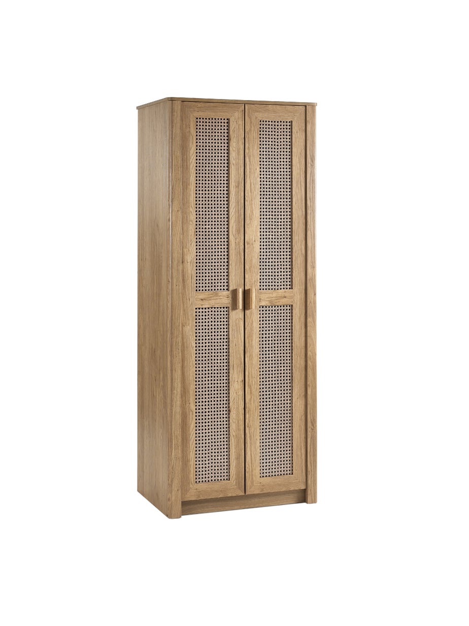 Julian Bowen Brown Sydney 2 Door Wardrobe (202 x 88 x 55cm)
