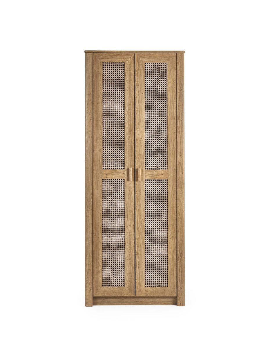 Julian Bowen Brown Sydney 2 Door Wardrobe (202 x 88 x 55cm)