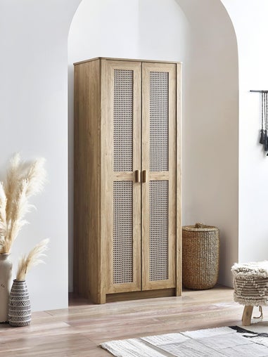 Julian Bowen Brown Sydney 2 Door Wardrobe (202 x 88 x 55cm)