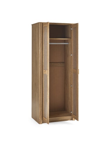 Julian Bowen Brown Sydney 2 Door Wardrobe (202 x 88 x 55cm)