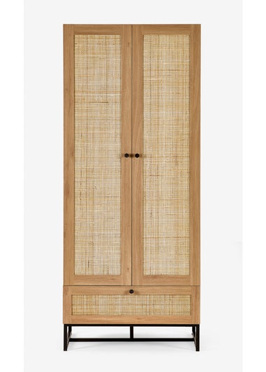 Julian Bowen Padstow Wardrobe Brown (190 x 80 x 56cm)