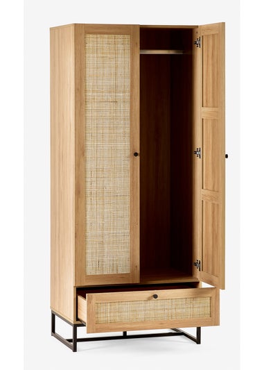 Julian Bowen Padstow Wardrobe Brown (190 x 80 x 56cm)