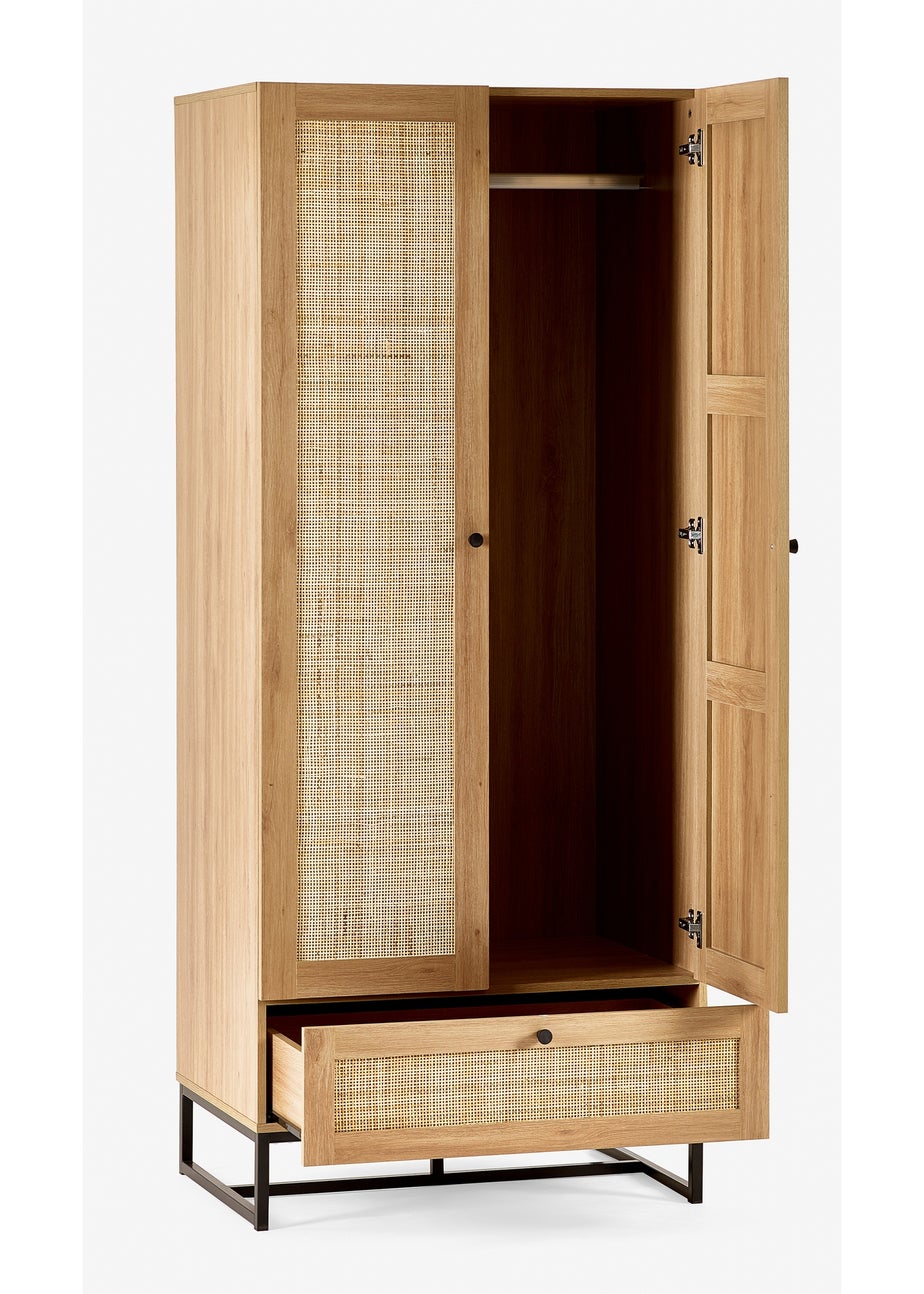 Julian Bowen Padstow Wardrobe Brown (190 x 80 x 56cm)