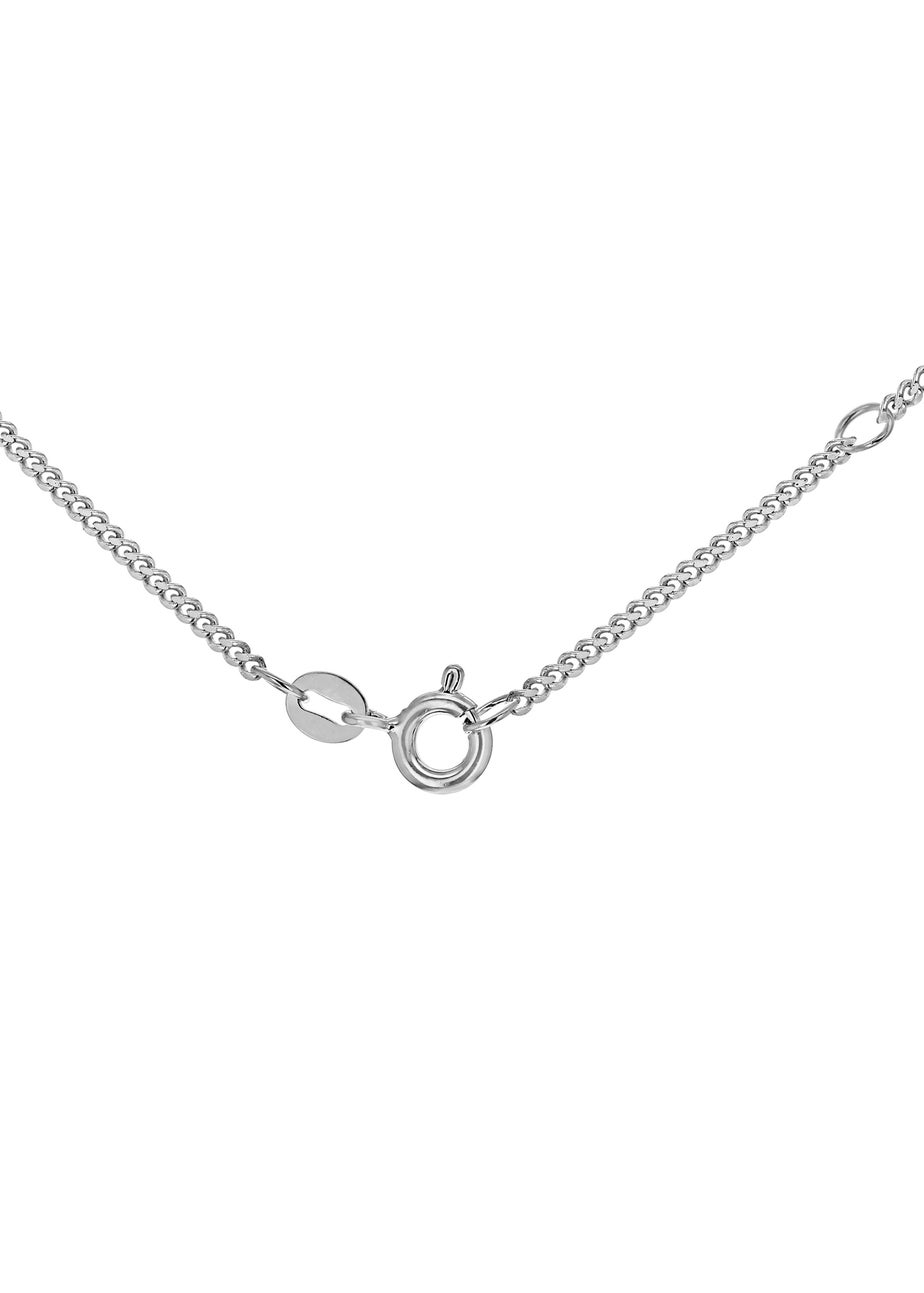 Golden Moments Sterling Silver Plain Cross Pendant