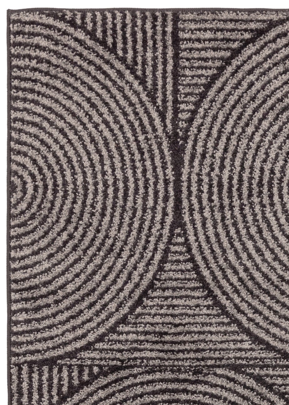 Asiatic Muse Grey/Black Swirl Rug
