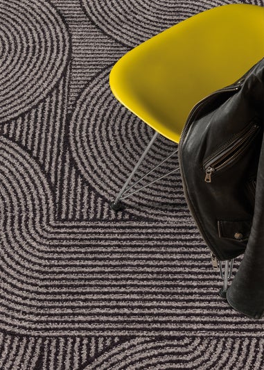 Asiatic Muse Grey/Black Swirl Rug