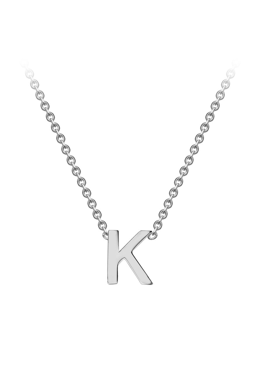 Golden Moments Sterling Silver 'K' Initial  Necklace