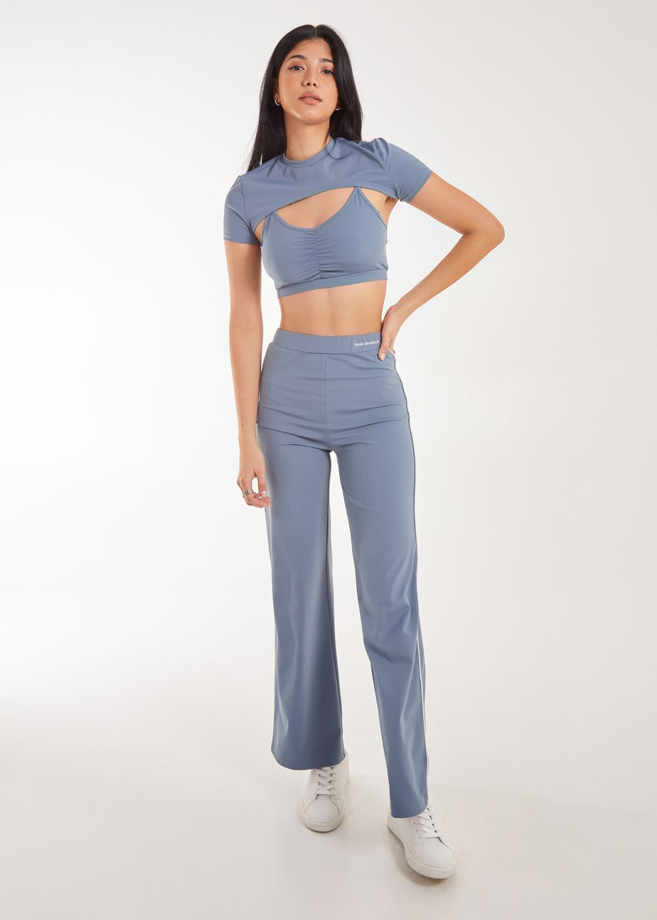 Pink Vanilla Blue Super Soft Active Yoga Pants