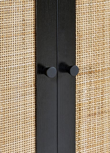 Julian Bowen Padstow Wardrobe in Black (190 x 80 x 56cm)